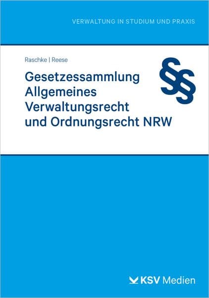 Gesetzessammlung Allgemeines Verwaltungsrecht und Ordnungsrecht NRW