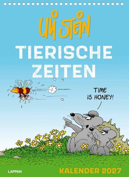 Uli Stein Tierische Zeiten 2027: Monatskalender für die Wand