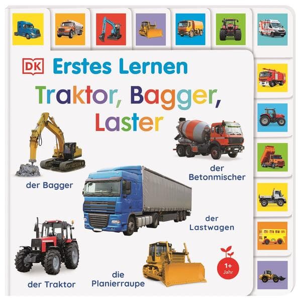 Erstes Lernen. Traktor, Bagger, Laster