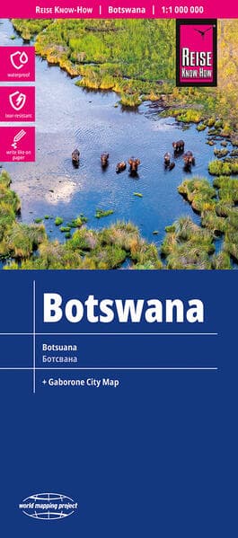 Reise Know-How Landkarte Botswana 1 : 1.000.000