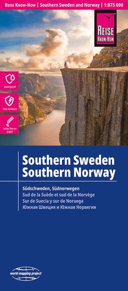 Reise Know-How Landkarte Südschweden, Südnorwegen 1:875.000