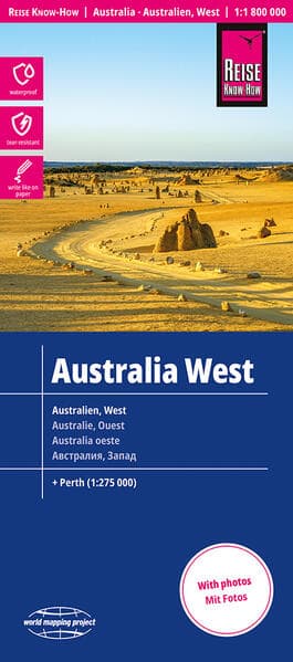 Reise Know-How Landkarte Australien, West / Australia, West (1:1.800.000)