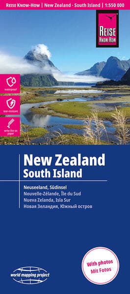Reise Know-How Landkarte Neuseeland, Südinsel | New Zealand South Island (1:550.000)