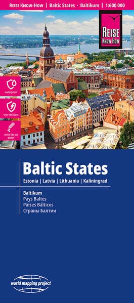 Reise Know-How Landkarte Baltikum | Baltic States (1:600.000): Estland, Lettland, Litauen und Region Kaliningrad