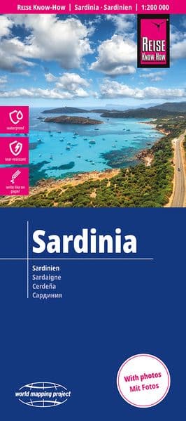 Reise Know-How Landkarte Sardinien / Sardinia (1:200.000)