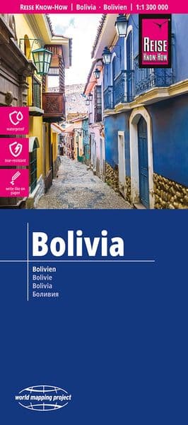 Reise Know-How Landkarte Bolivien / Bolivia (1:1.300.000)