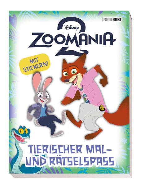 Disney Zoomania 2: Tierischer Mal- und Rätselspaß - Mit Stickern!