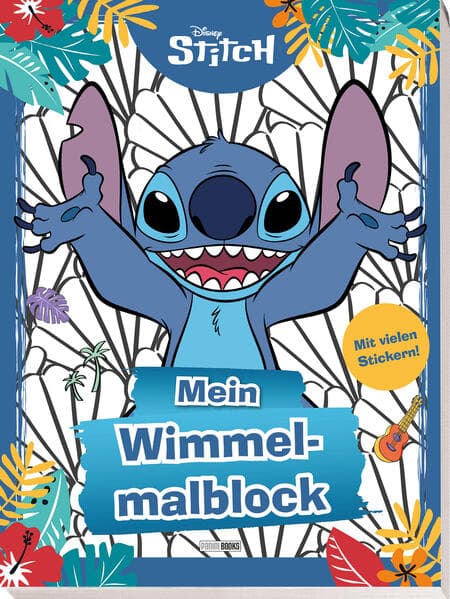 Disney Stitch: Mein Wimmelmalblock
