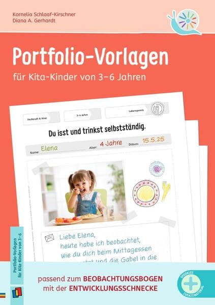 Portfolio-Vorlagen für Kita-Kinder von 3–6 Jahren