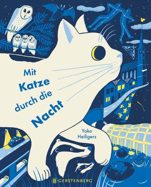 Mit Katze durch die Nacht