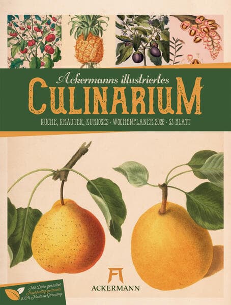 Culinarium Wochenplaner Kalender 2026 | Küche, Kräuter, Kurioses