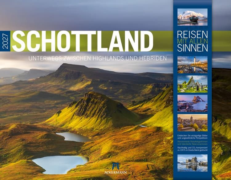 Schottland Kalender 2027 | Unterwegs zwischen Highlands und Hebriden