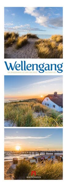 Wellengang Triplet-Kalender 2027 | Spaziergang entlang der Küste