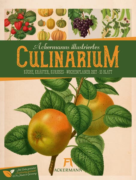 Culinarium Wochenplaner Kalender 2027 | Küche, Kräuter, Kurioses