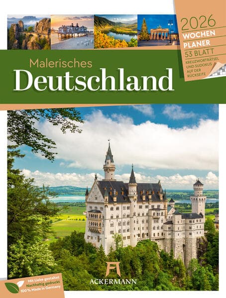 Malerisches Deutschland Wochenplaner Kalender 2026