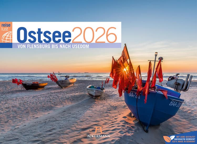 Ostsee ReiseLust Kalender 2026 | von Flensburg bis nach Usedom