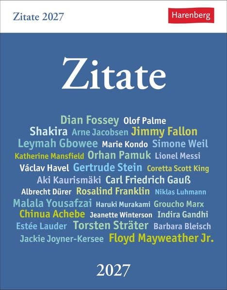 Zitate Tagesabreißkalender 2027