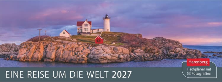 Eine Reise um die Welt Premium-Tischplaner 2027 - Wochenkalender mit 53 Fotografien