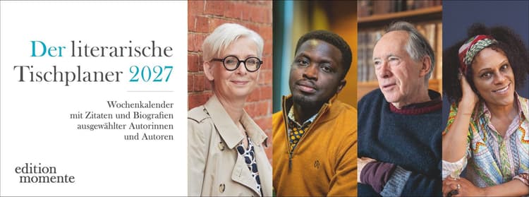 Der literarische Premium-Tischplaner 2027 - Wochenkalender mit Zitaten und Biografien ausgewählter Autorinnen und Autoren