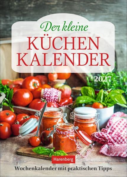 Der kleine Küchenkalender Wochenkalender 2027 - Wochenkalender mit praktischen Tipps