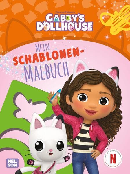 Gabby’s Dollhouse: Mein Schablonen-Malbuch