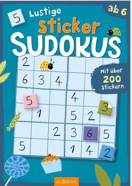 Lustige Sticker-Sudokus Zahlen