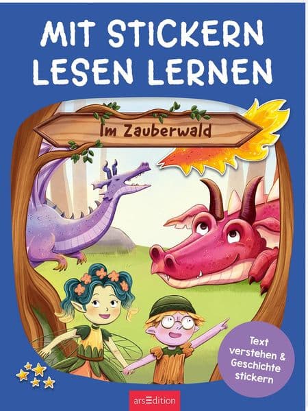 Mit Stickern Lesen lernen – Im Zauberwald