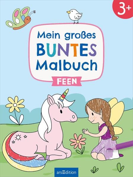 Mein großes buntes Malbuch – Feen