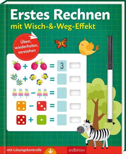 Erstes Rechnen – mit Wisch-&-Weg-Effekt