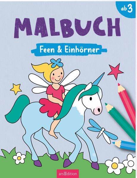 Malbuch Feen & Einhörner