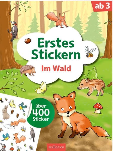 Erstes Stickern – Im Wald