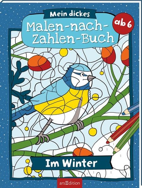Mein dickes Malen-nach-Zahlen-Buch – Im Winter
