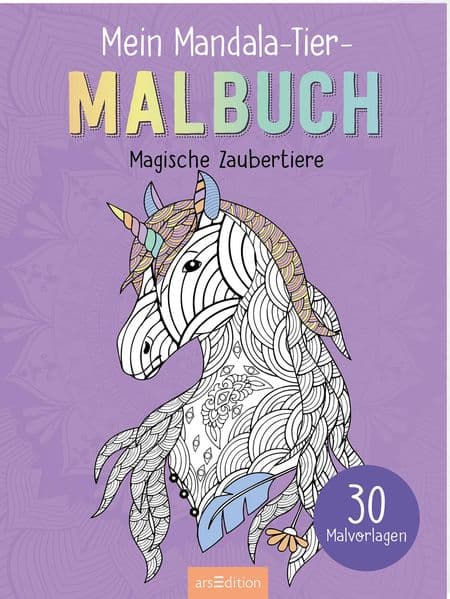 Mein Mandala-Tier-Malbuch – Magische Zaubertiere