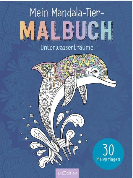 Mein Mandala-Tier-Malbuch – Unterwasserträume
