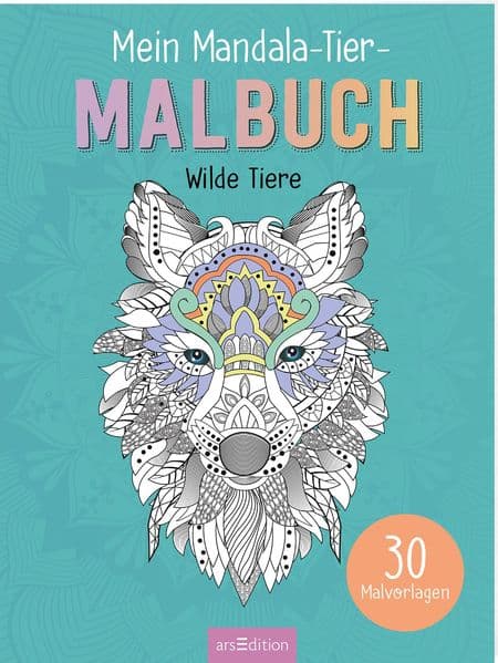 Mein Mandala-Tier-Malbuch – Wilde Tiere