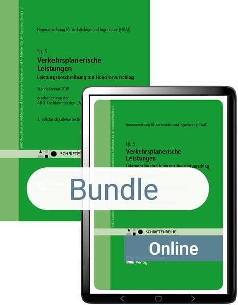 Verkehrsplanerische Leistungen - Leistungsbeschreibung mit Honorarvorschlag (Bundle)