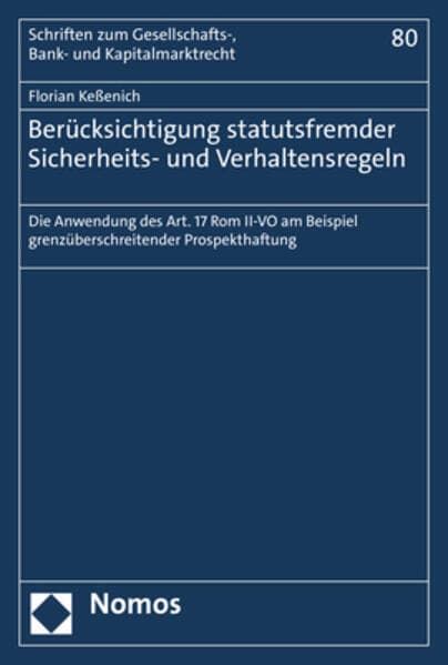 Berücksichtigung statutsfremder Sicherheits- und Verhaltensregeln