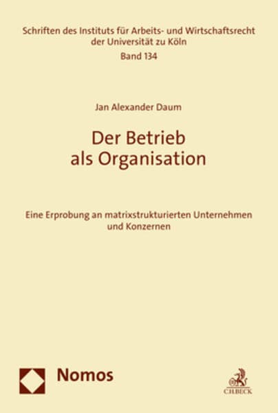 Der Betrieb als Organisation