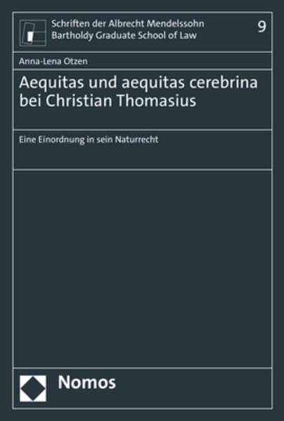 Aequitas und aequitas cerebrina bei Christian Thomasius