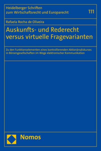 Auskunfts- und Rederecht versus virtuelle Fragevarianten