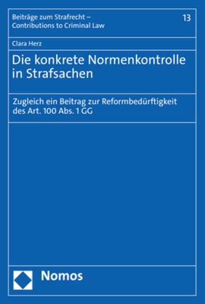 Die konkrete Normenkontrolle in Strafsachen