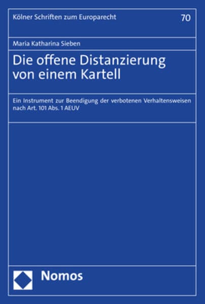 Die offene Distanzierung von einem Kartell