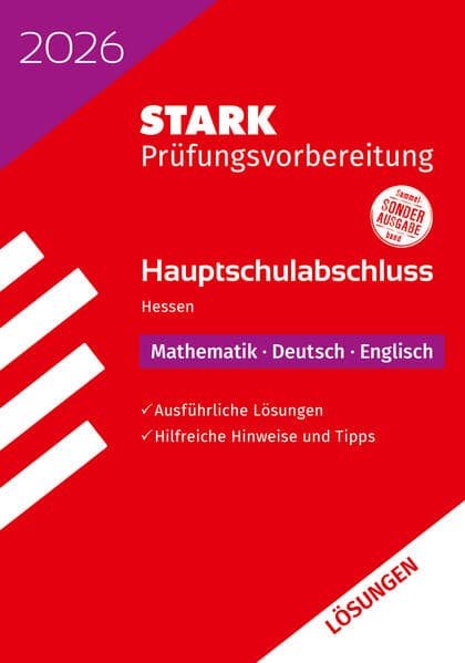 STARK Lösungen zu Mathematik, Deutsch, Englisch - Hauptschulabschluss 2026 Hessen - Prüfungsvorbereitung