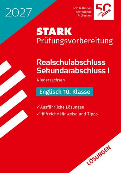 STARK Lösungen zu Englisch - Realschulabschluss 2027 Niedersachsen - Prüfungsvorbereitung