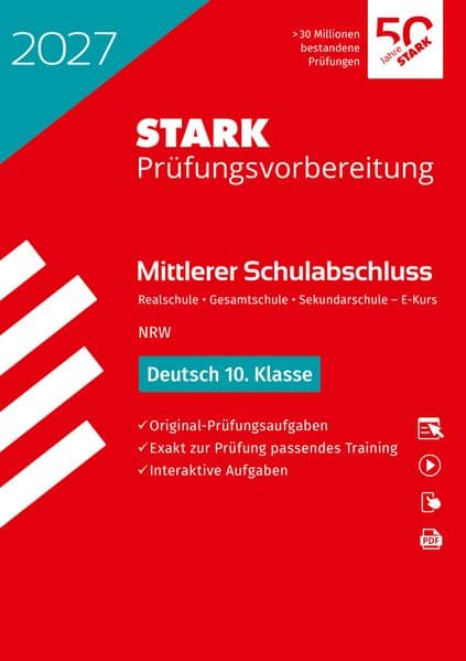 STARK Deutsch - Mittlerer Schulabschluss (MSA) 2027 NRW - Prüfungsvorbereitung