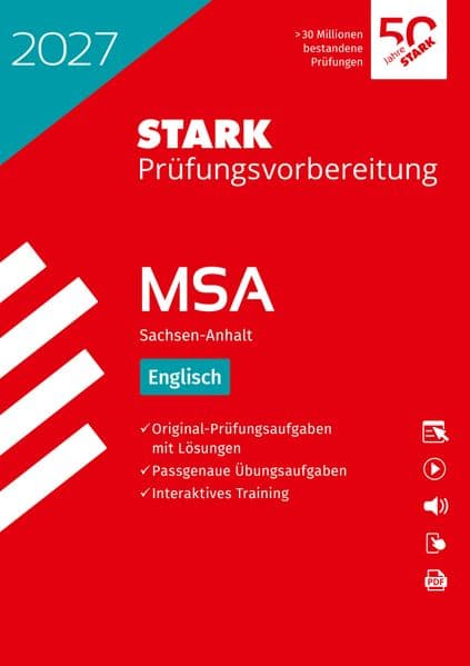 STARK Englisch - MSA (Mittlerer Schulabschluss) 2027 Sachsen-Anhalt - Prüfungsvorbereitung