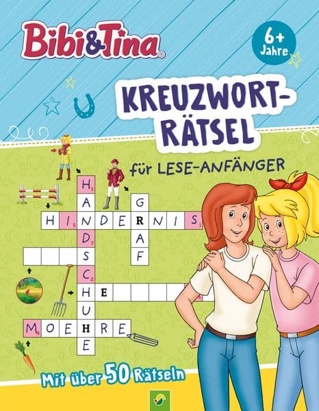 Bibi & Tina Kreuzworträtsel für Lese-Anfänger
