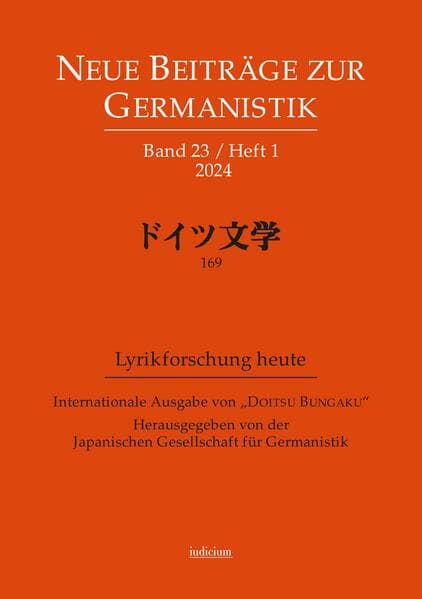 Neue Beiträge zur Germanistik, Band 23 / Heft 1 / 2024