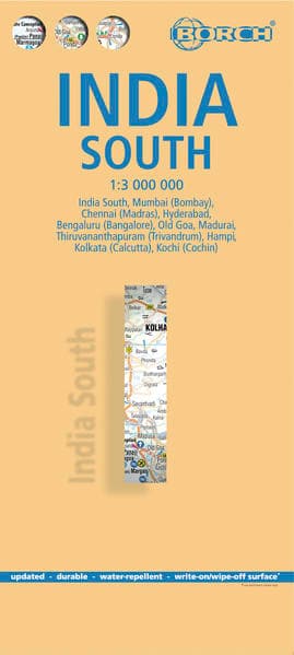 India South, Südindien, Borch Map