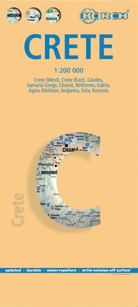 Crete, Kreta, Borch Map